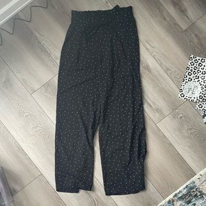 Dry Goods Wide Leg Paper Bag Pants